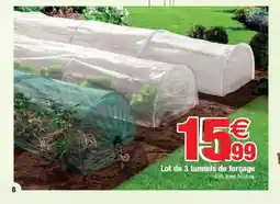 Bazarland Lot de 3 tunnels de forçage offre