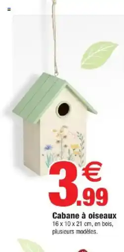 Bazarland Cabane à oiseaux offre