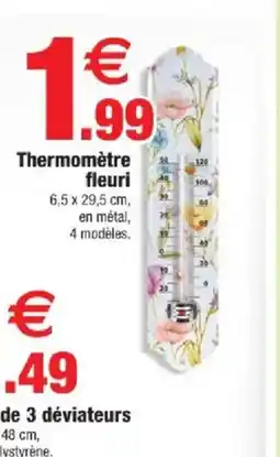 Bazarland Thermomètre fleuri offre