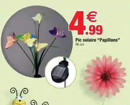 Bazarland Pic solaire Papillons offre