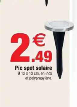 Bazarland Pic spot solaire offre