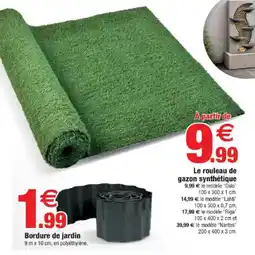 Bazarland Le rouleau de gazon synthétique offre