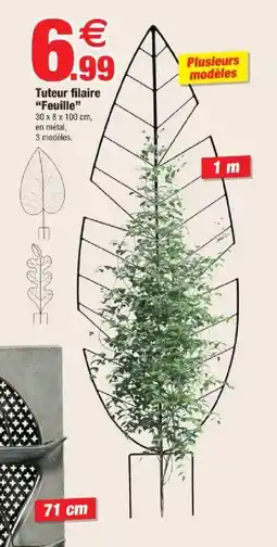 Bazarland Tuteur filaire Feuille offre