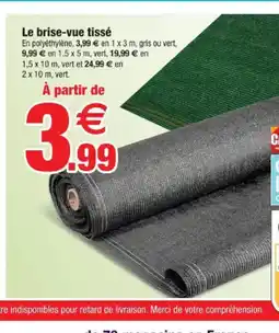 Bazarland Le brise-vue tissé offre