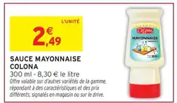 Intermarché SAUCE MAYONNAISE COLONA offre