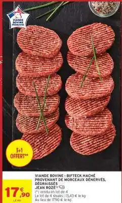 Intermarché Viande Bovine : Bifteck Haché offre