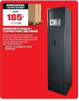 Brico Dépôt Armoire à fusils + coffre-fort sécurisé offre