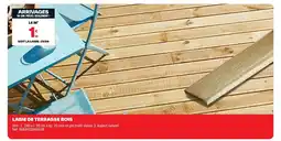Brico Dépôt Lame de terrasse bois offre