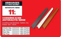 Brico Dépôt Cornière acier anthracite/beige offre