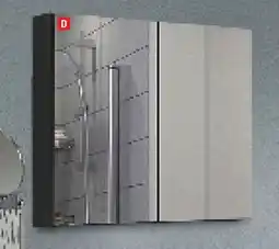 Brico Dépôt Armoire murale miroir gris aruna offre