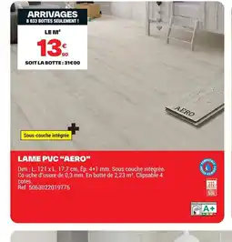 Brico Dépôt Lame pvc aero offre