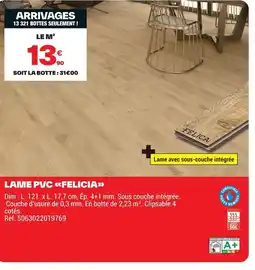 Brico Dépôt Lame pvc felicia offre