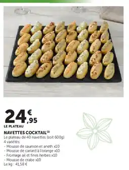 Super U Navettes cocktail offre