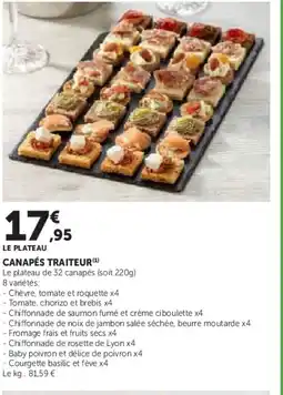 Super U Canapés traiteur offre
