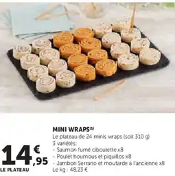 Super U Mini wraps offre