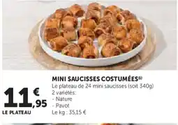 Super U Mini saucisses costumées offre