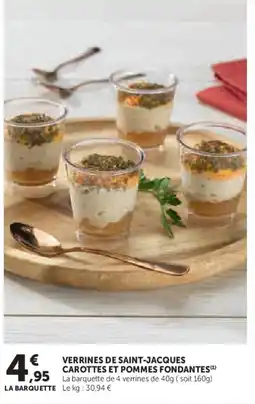 Super U Verrines de saint-jacques carottes et pommes fondantes offre