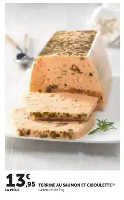 Super U Terrine au saumon et ciboulette offre
