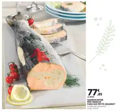 Super U Saumon entier pré-tranché farci aux petits légumes offre