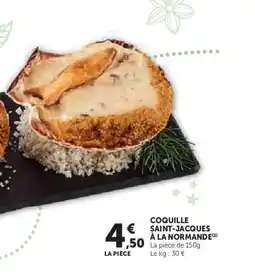 Super U Coquille saint-jacques à la normande offre