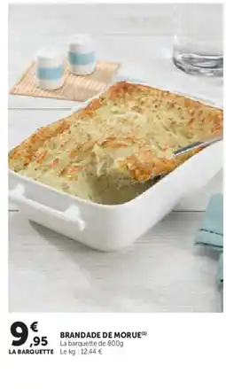 Super U Brandade de morue offre