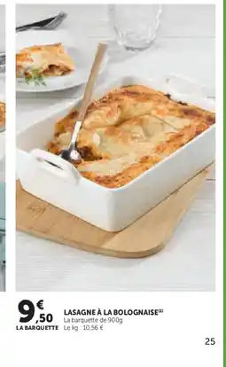Super U Lasagne à la bolognaise offre