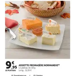 Super U Assiette fromagère normandie offre