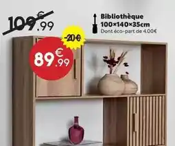 Maxi Bazar Bibliothèque 100x140x35cm offre