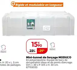 Weldom Modul'o mini-tunnel de forçage offre