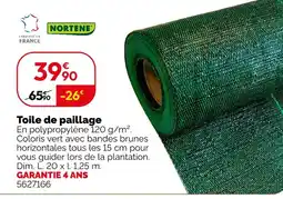 Weldom Nortene toile de paillage offre
