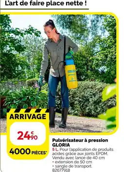 Weldom Gloria pulvérisateur à pression offre