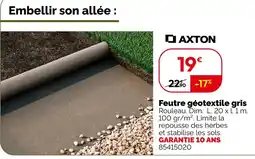Weldom Axton feutre géotextile gris offre