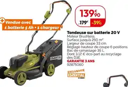 Weldom Tondeuse sur batterie 20 v offre
