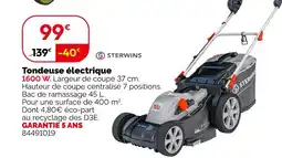 Weldom Sterwins tondeuse électrique offre