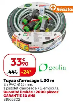 Weldom Geolia tuyau d'arrosage l 20 m offre