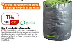 Weldom Geolia sac à déchets refermable offre