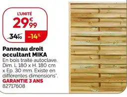 Weldom Mika panneau droit occultant offre