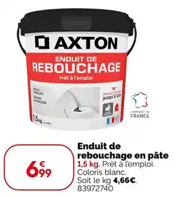 Weldom Axton enduit de rebouchage en pâte offre