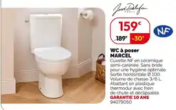 Weldom Wc à poser marcel offre