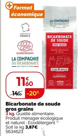 Weldom La compagnie du bicarbonate bicarbonate de soude gros grains offre