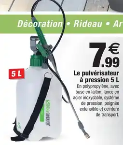Bazarland Pro garden pulvérisateur à pression 5 l offre