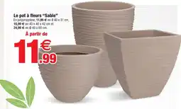 Bazarland Pot à fleurs sable offre