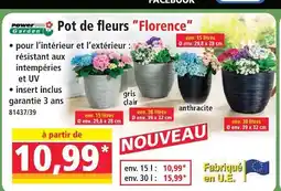 Norma Power garden pot de fleurs florence - gris clair offre