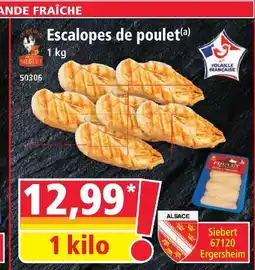 Norma Siebert escalopes de poulet offre