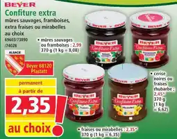 Norma Beyer confiture extra mûres sauvages ou framboises offre
