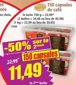 Norma Fortissimo 150 capsules de café offre