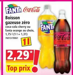 Norma Fanta boisson gazeuse zéro offre