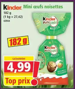 Norma Kinder mini œufs noisettes offre