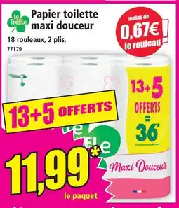 Norma Le trèfle papier toilette maxi douceur offre
