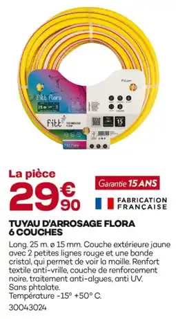 Gedimat Tuyau d'arrosage flora 6 couches offre